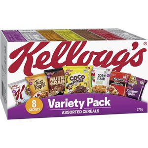 Kellogg's Variety Assorted Breakfast Cereals 8 pack