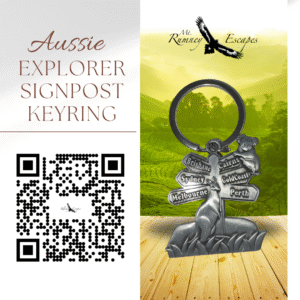 Aussie Explorer Signpost Keyring