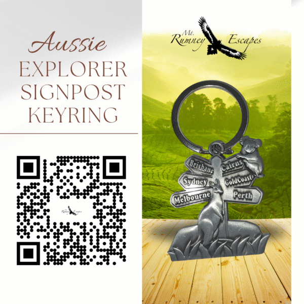 Aussie Explorer Signpost Keyring