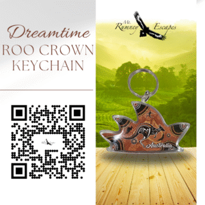 Dreamtime Roo Crown Keychain