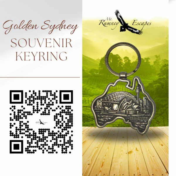 Golden Sydney Souvenir Keyring