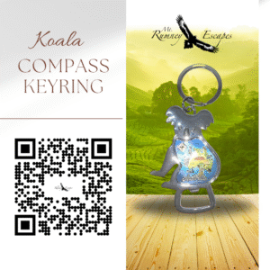 Koala Compass Keyring