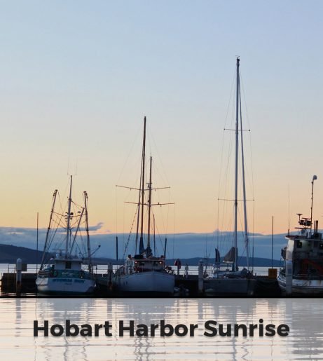 Hobart Harbor Sunrise. Mt Rumney Escapes Accommodation