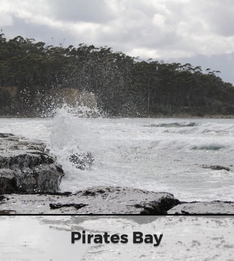 Pirates Bay.  Mt Rumney Escapes Accommodation